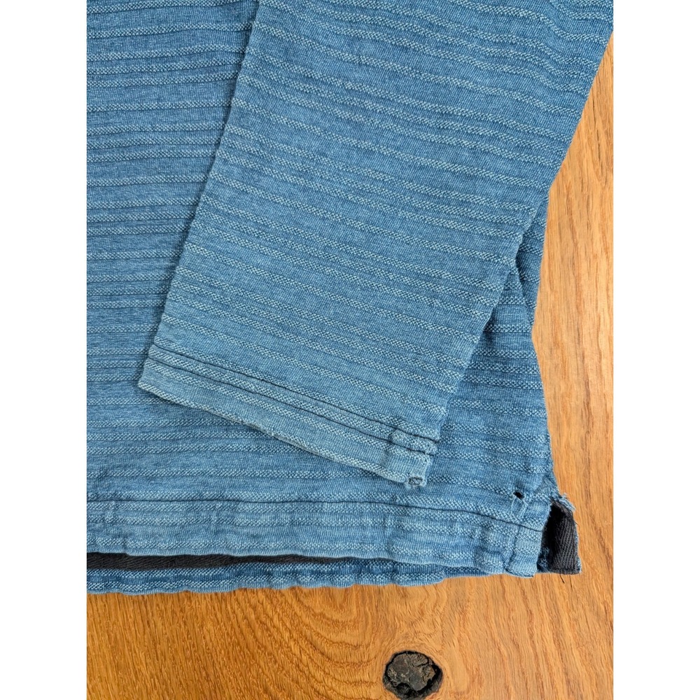 Carbon2Cobalt Henley Shirt Mens L Blue Long Sleeve 100% Cotton Casual - Picture 5 of 8